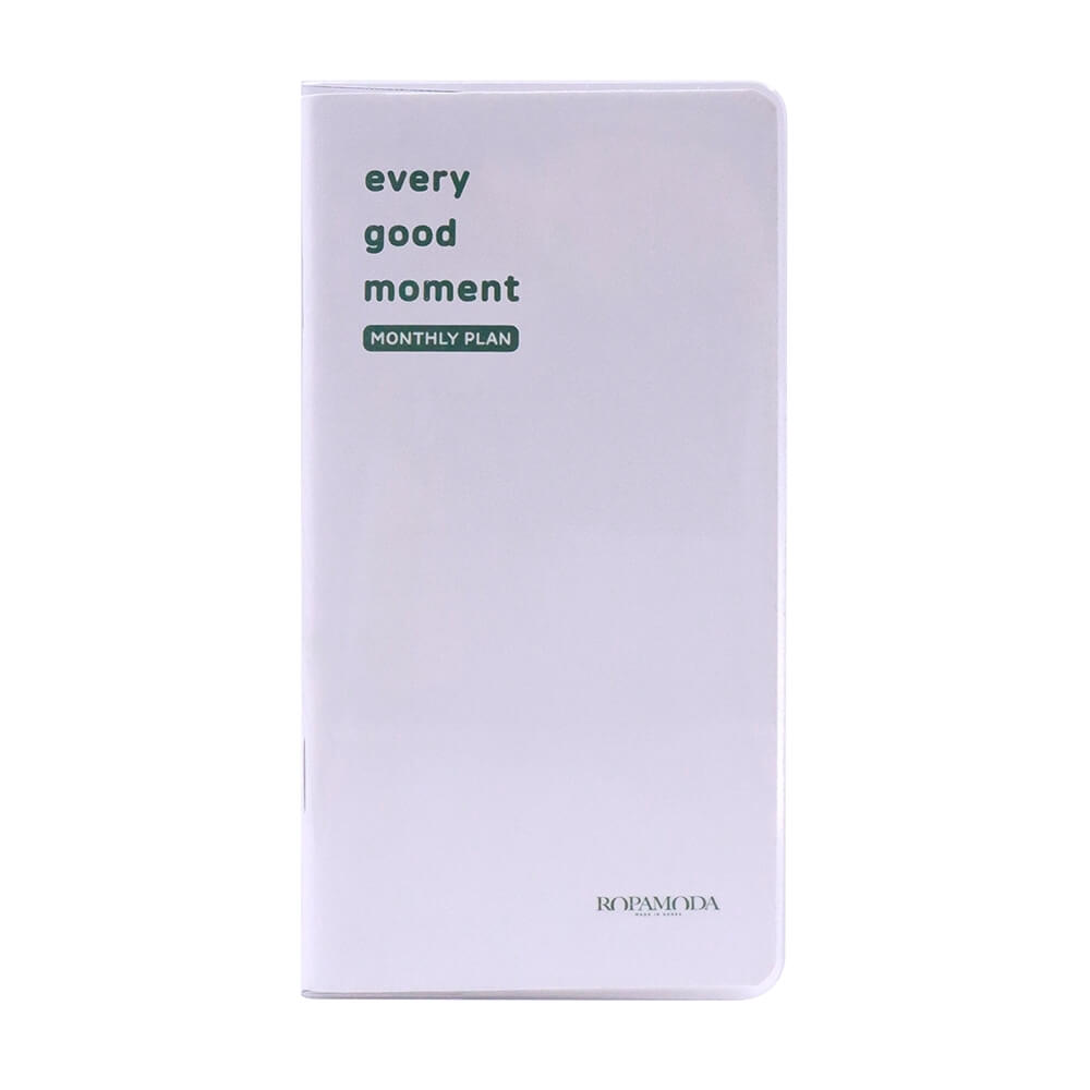 สมุดโน๊ต Ropamoda mini PVC Monthy planner สีเขียว